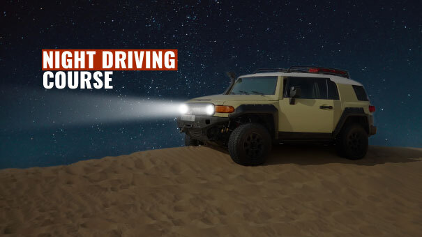 Night driving in the desert