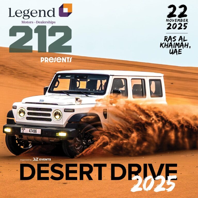 KHALEEJ TIMES DESERT DRIVE, ALL SKILL LEVELS, ON SATURDAY, THE 22ND OF NOVEMBER ‘2025